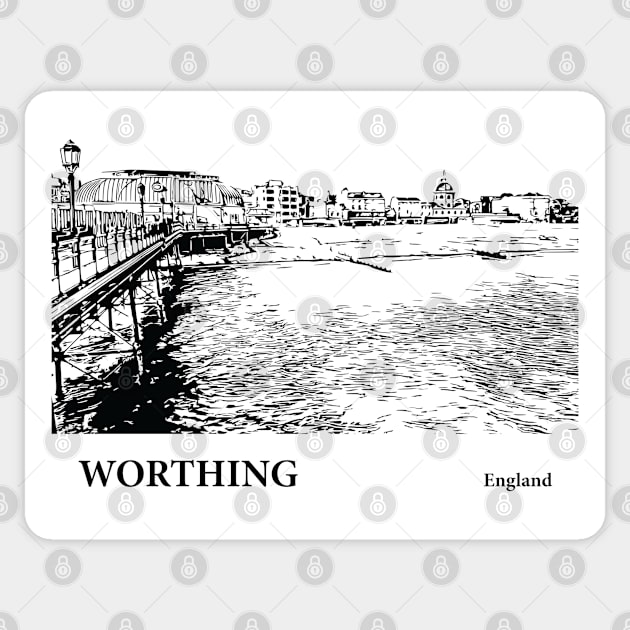 Worthing England Sticker by Lakeric